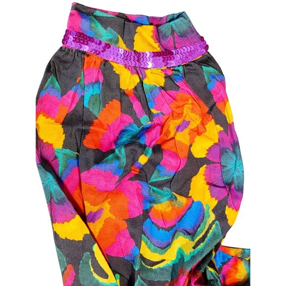 NWT Briton Court Eva Maxi Dress Floral Multicolor Cinched Waist Rayon Womens SM - Picture 5 of 6